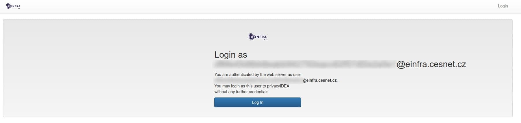 Login as